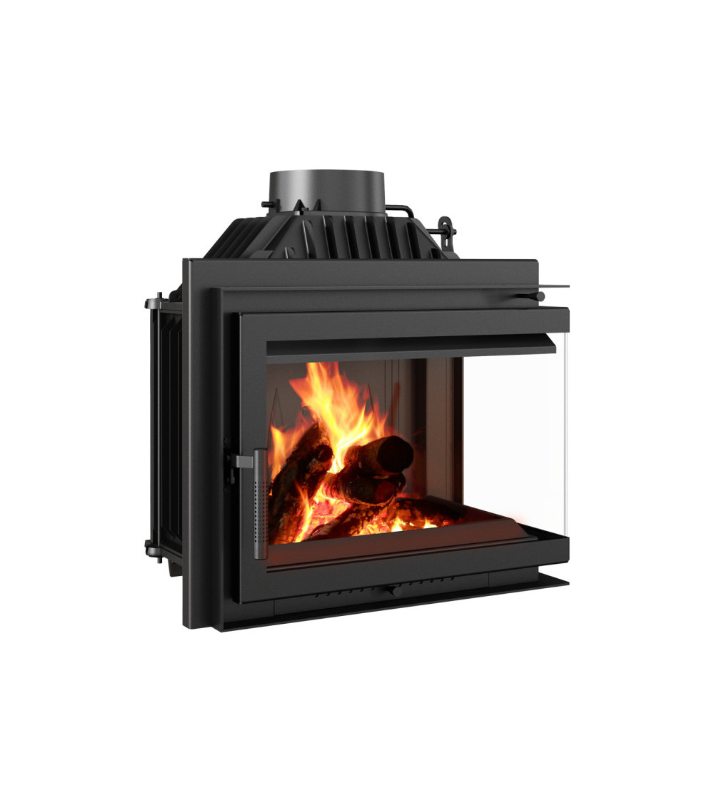 Inserto para chimenea SMART MS 8 BS cristal en el lado izquierdo