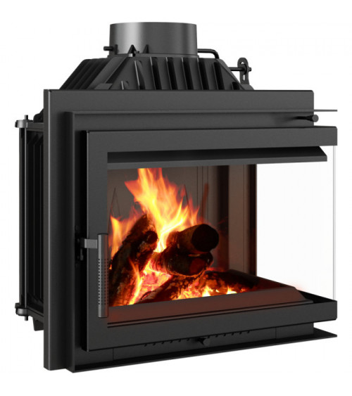 Inserto para chimenea SMART MS 8 BS cristal en el lado izquierdo