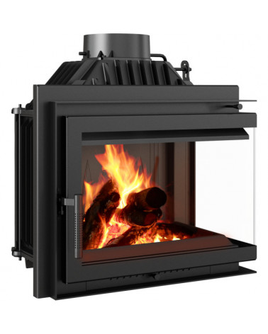 Inserto para chimenea SMART MS 8 BS cristal en el lado izquierdo