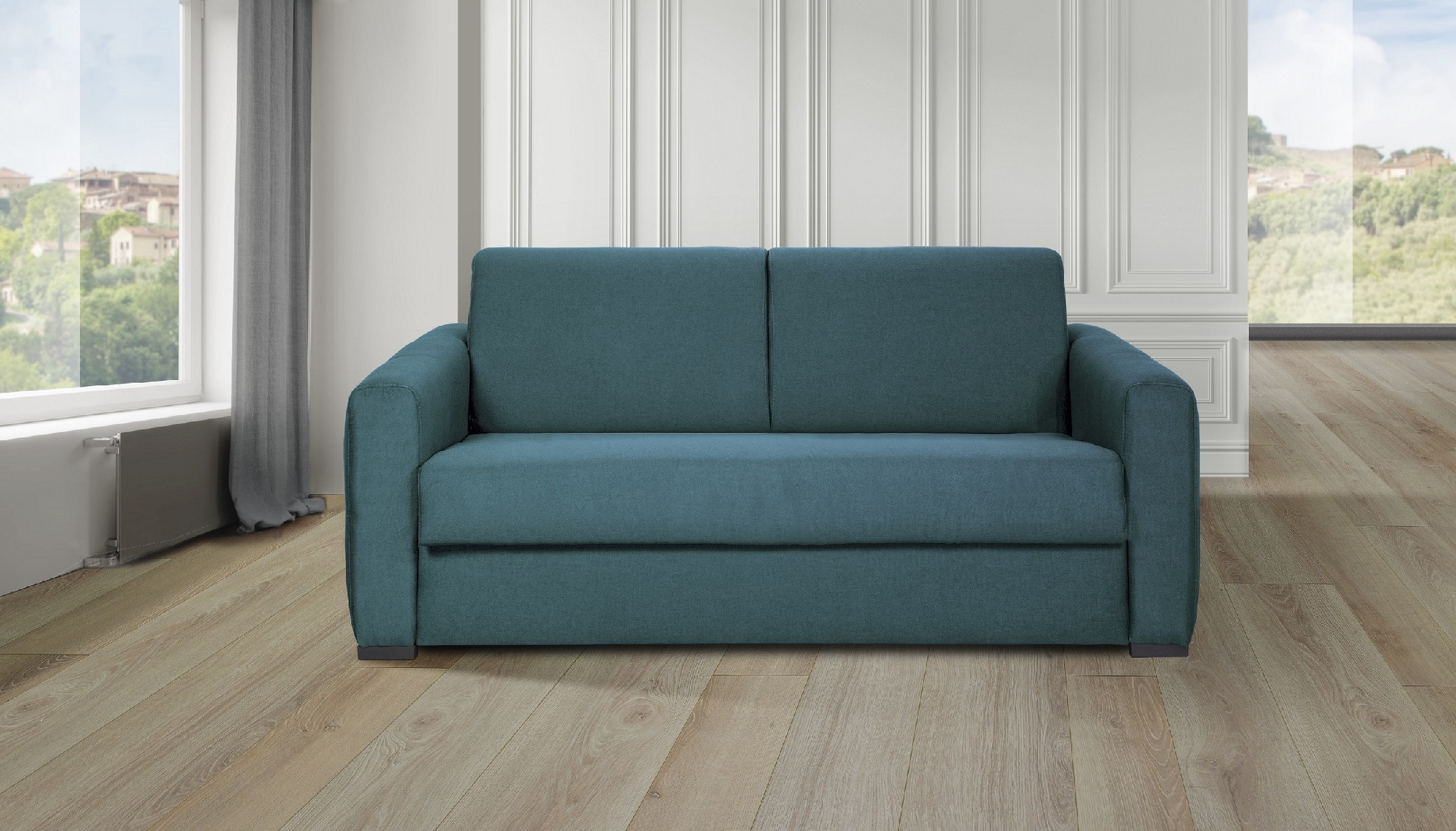 Divano Letto due e tre Posti Materasso Alto 17 cm TOSCA - Divanoso