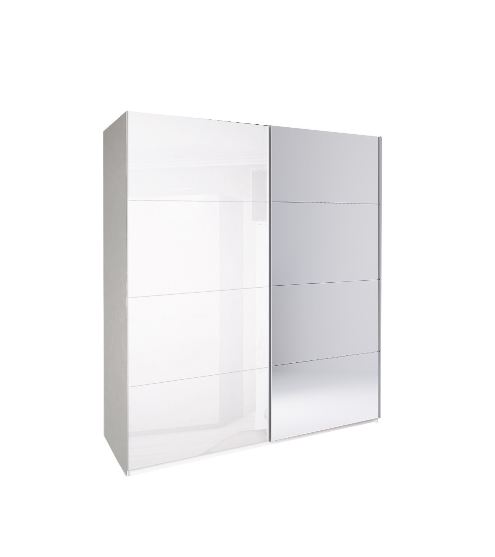 Armario AVANTGARDE blanco con espejo 105x52x210 cm