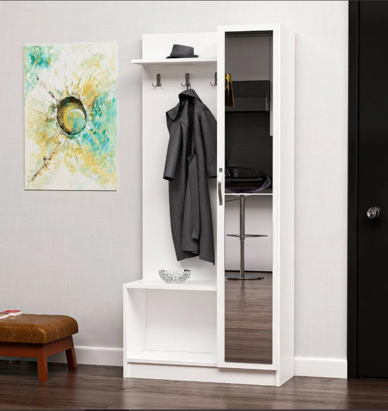 Mueble recibidor ORION 80 cm blanco