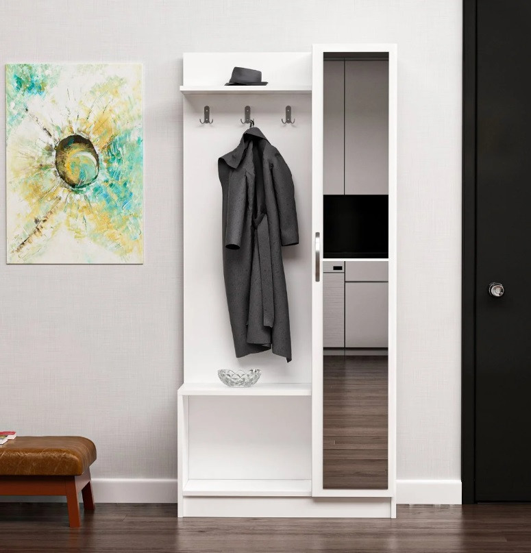 Mueble recibidor ORION 80 cm blanco