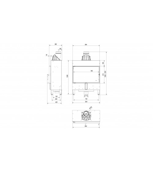 Inserto para chimenea LUCY 12 SLIM