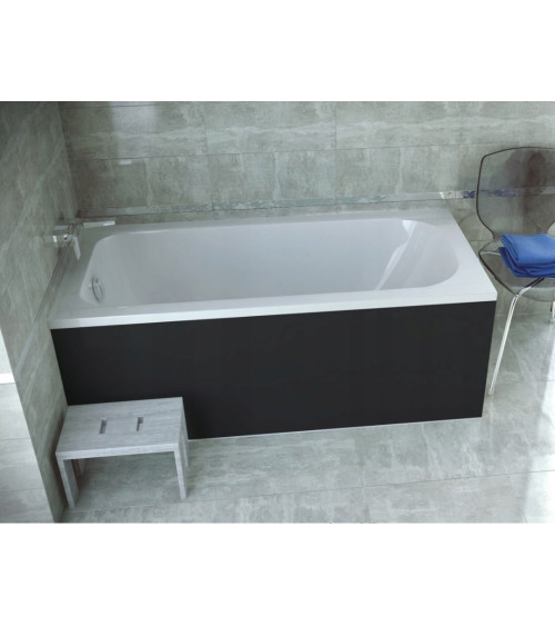 Baignoire CONTINEA 140x70 cm avec tablier réversible noir