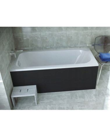 Baignoire CONTINEA 140x70 cm avec tablier réversible noir