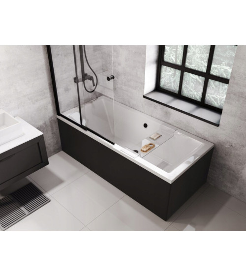 Bañera QUADRO con delantal negro