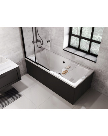 Bañera QUADRO con delantal negro