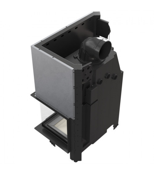 Insert cheminée MBO 15 BS vitre à droite vitre courbée ouverture relevable