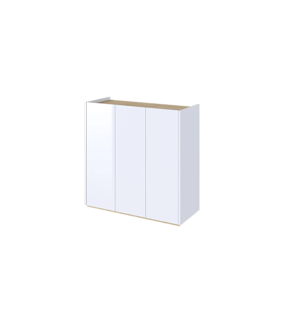 Buffet blanc brillant Facile - 95 cm