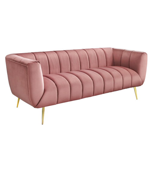 Canapé NOBLESSE rose poudré - 225 cm
