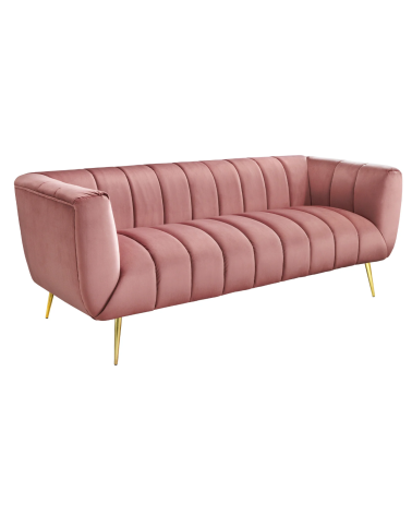 Canapé NOBLESSE rose poudré - 225 cm