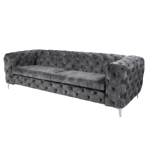 Canapé MODERN BAROCK gris foncé - 240 cm