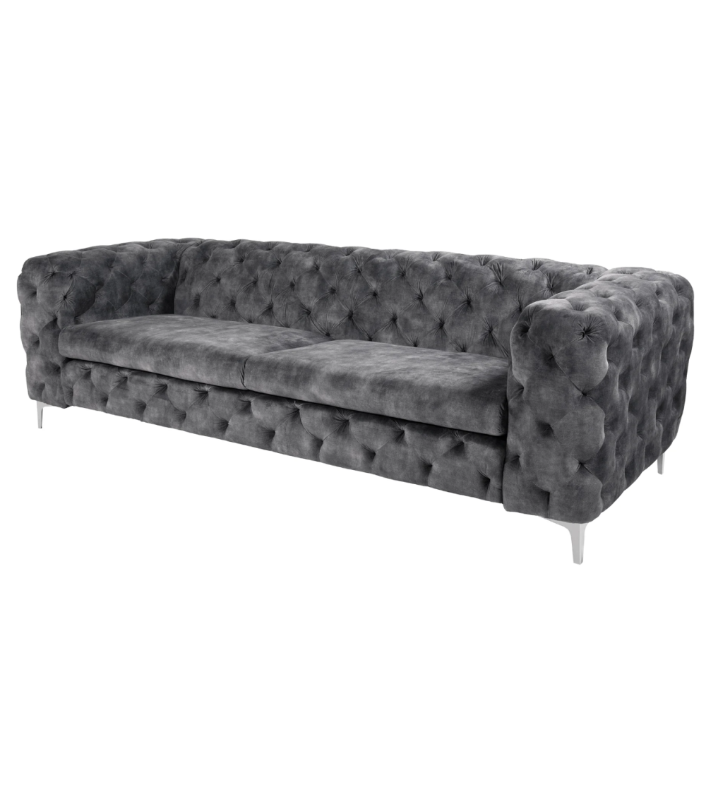 Canapé MODERN BAROCK gris foncé - 240 cm