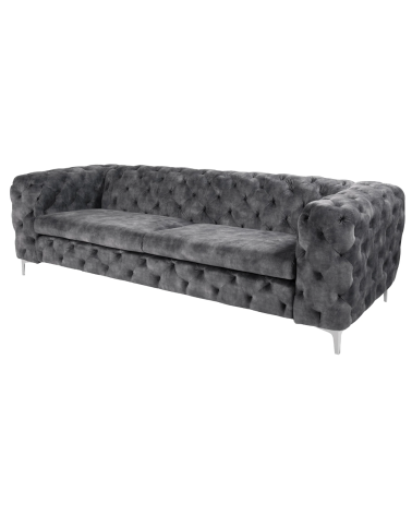 Canapé MODERN BAROCK gris foncé - 240 cm