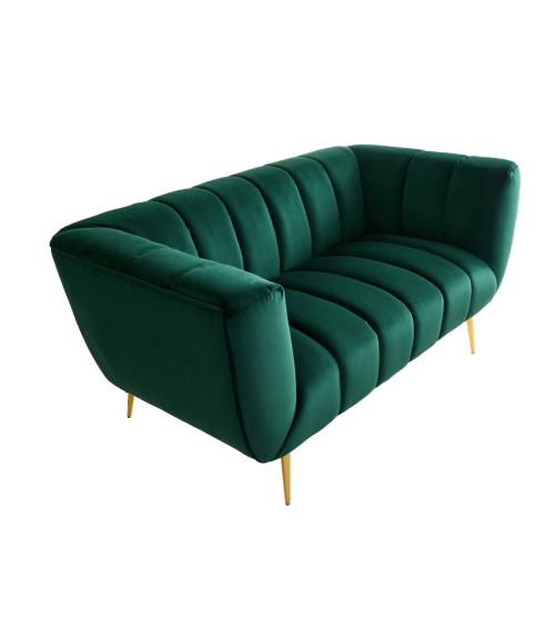 Canapé NOBLESSE 165 cm vert émeraude