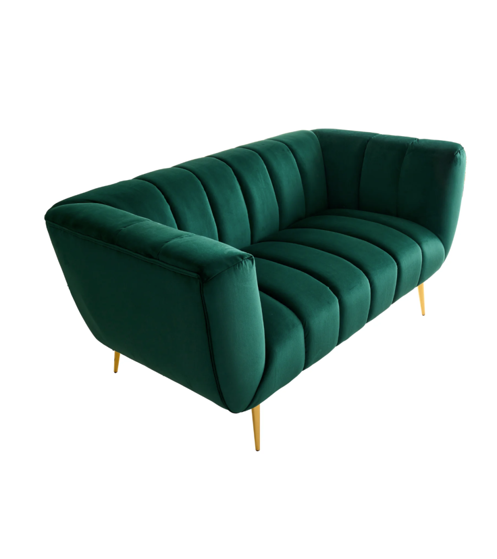 Canapé NOBLESSE 165 cm vert émeraude