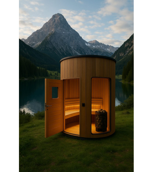 Sauna capsule en cèdre...