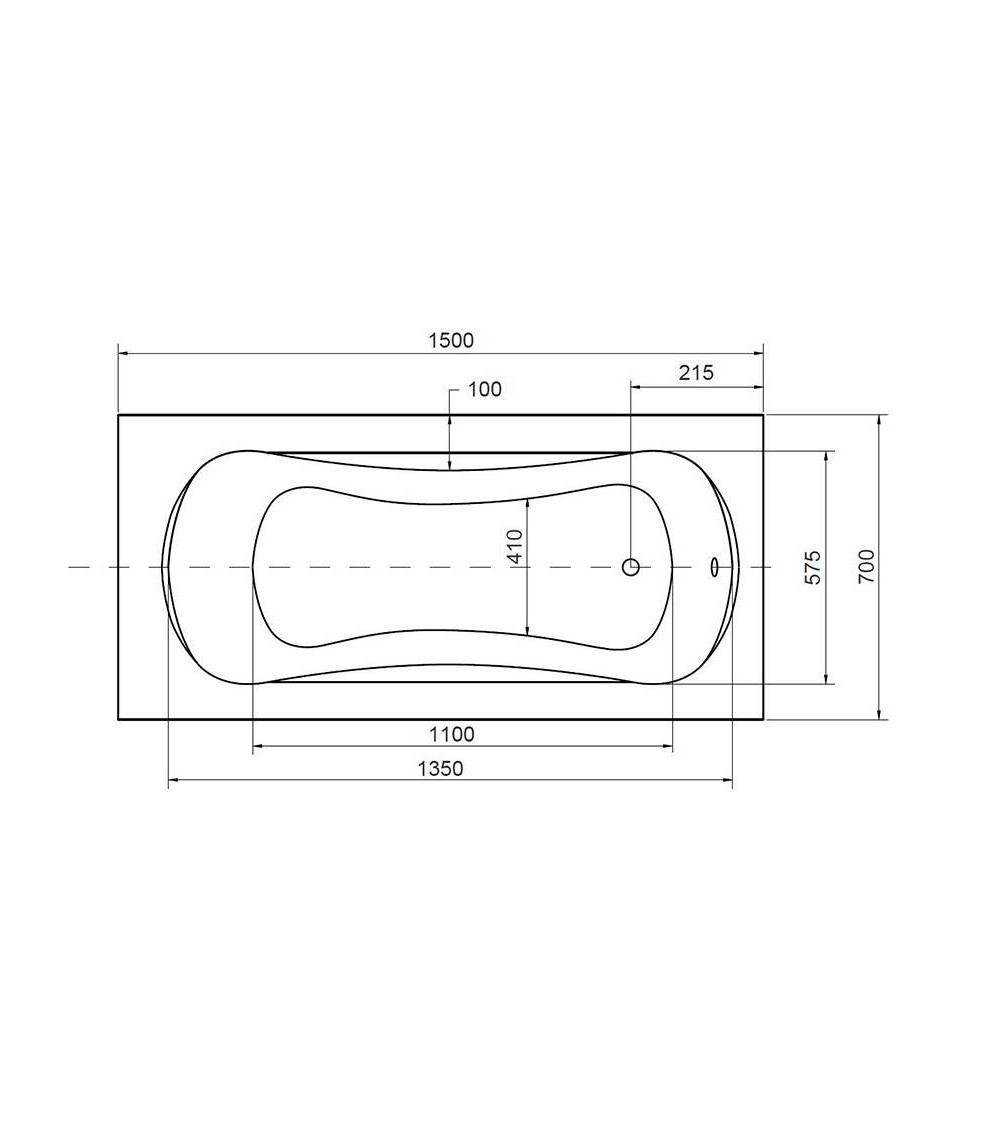 Bagno VANESSA 130/140/150/160/170 X 70 cm Bagno VANESSA 130/140/150/160/170 X 70 cm