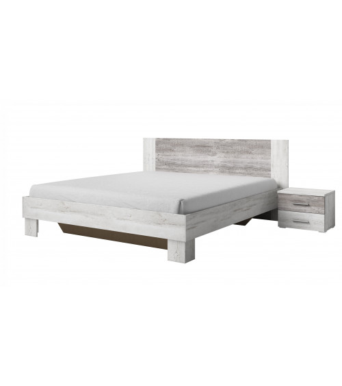 Púrpura, blanco y completa habitación VERA 160 cm