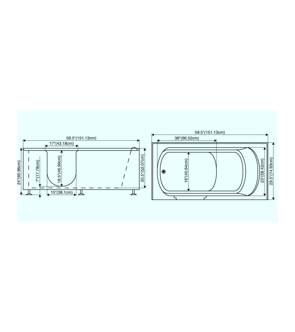 Baignoire à porte Kastraki Baignoire à porte Kastraki