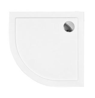 Receptor de ducha BARON 1/4 redondo acrílico blanco 90x90x5.5 cm