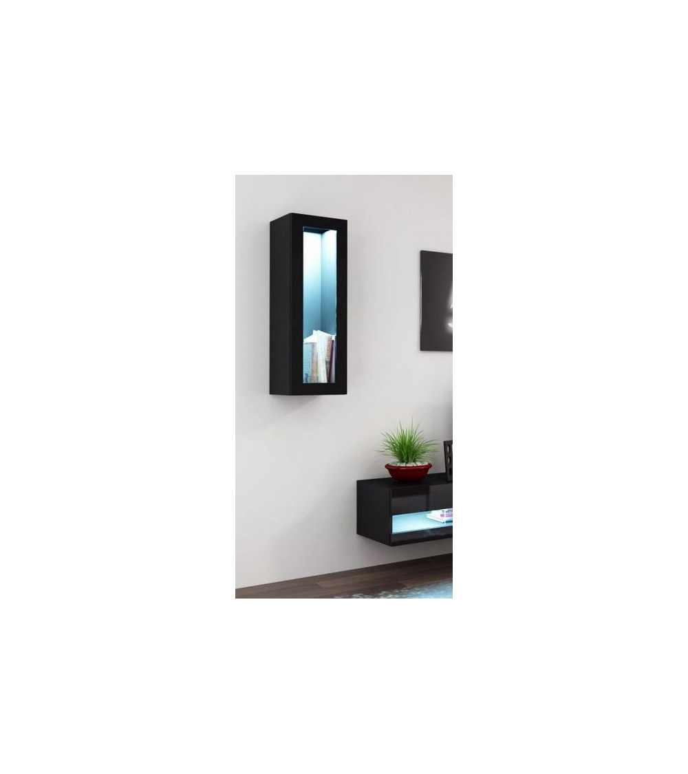 Vitrine SET, noir ou blanc 90cm