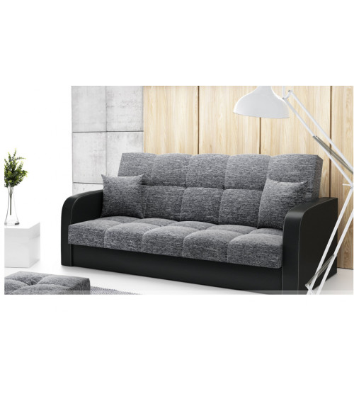 canapé convertible hewlet gris foncé
