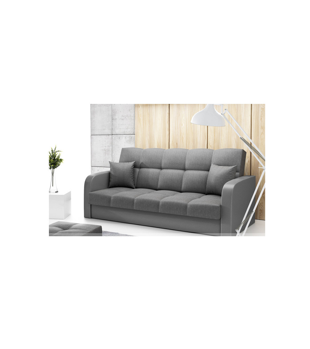 canapé convertible hewlet gris foncé