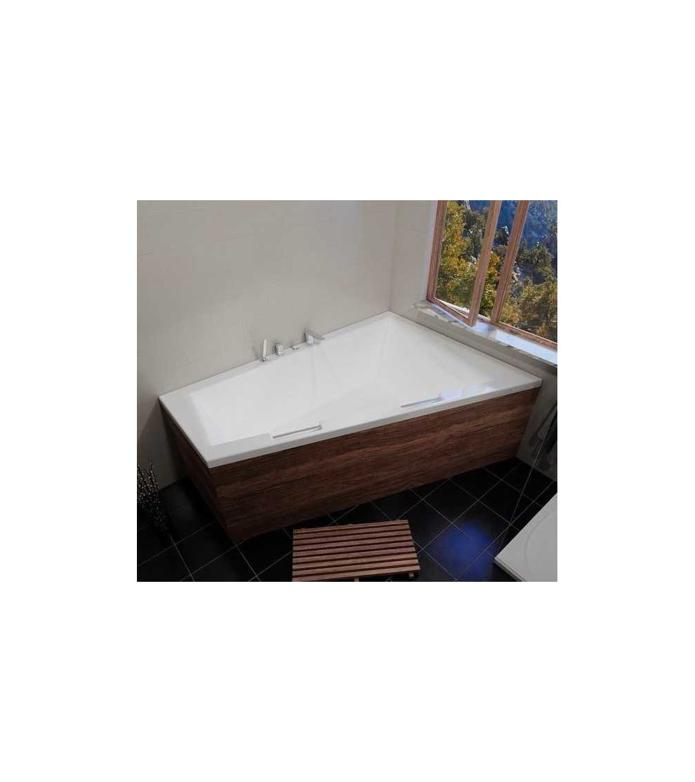 Baignoire d'angle DOPPIO 180x130 cm version gauche Baignoire d'angle DOPPIO 180x130 cm version gauche