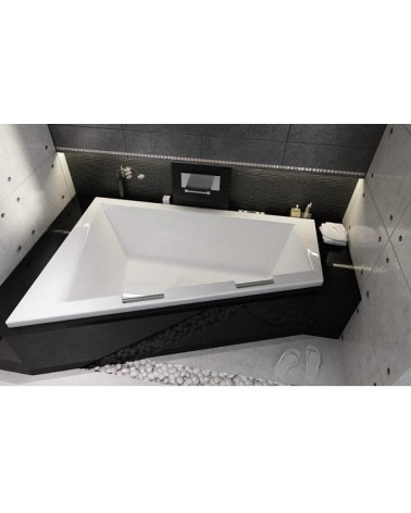 Baignoire d'angle DOPPIO 180x130 cm version Droite