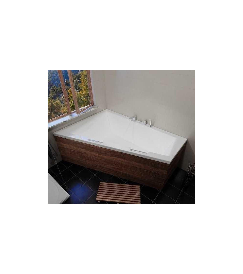 Baignoire d'angle DOPPIO 180x130 cm version Droite