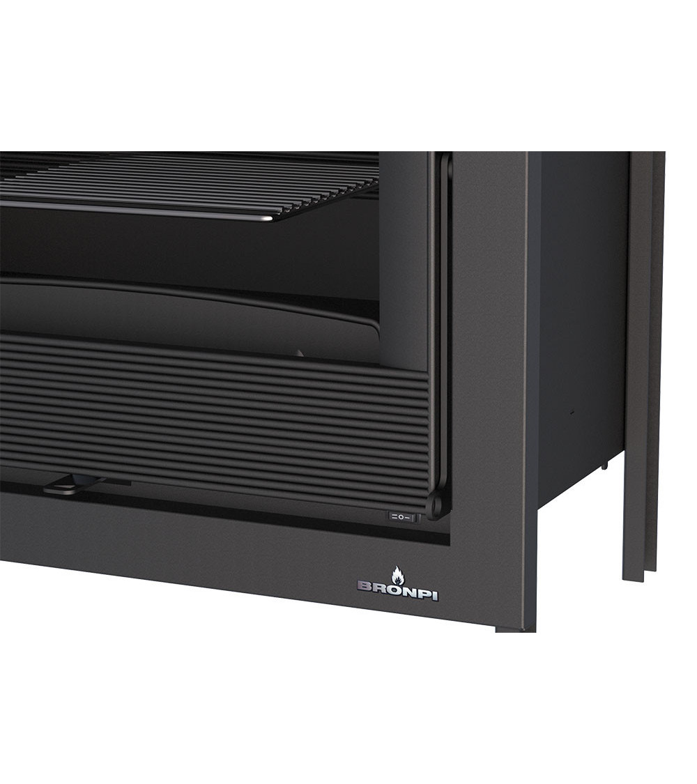 Insert cheminée à bois Holguin avec turbine 17,5 kW 2 vitres droite Insert cheminée à bois Holguin avec turbine 17,5 kW 2 vitres droite
