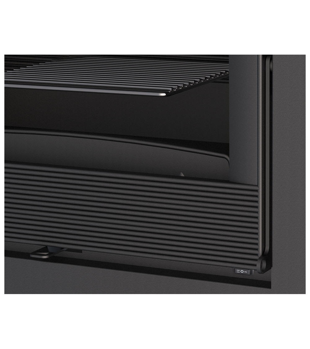 Poêle à bois ANACO 3 faces vitrées avec turbine 12 kW