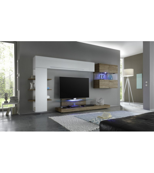 Ensemble meuble tv CESANO miel 342 cm