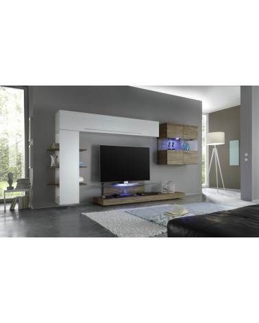 Ensemble meuble tv CESANO miel 342 cm