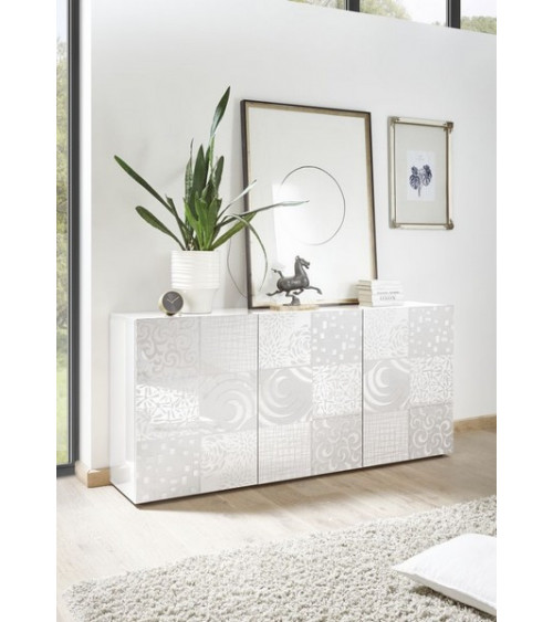 Buffet 3 portes MIREL Blanc