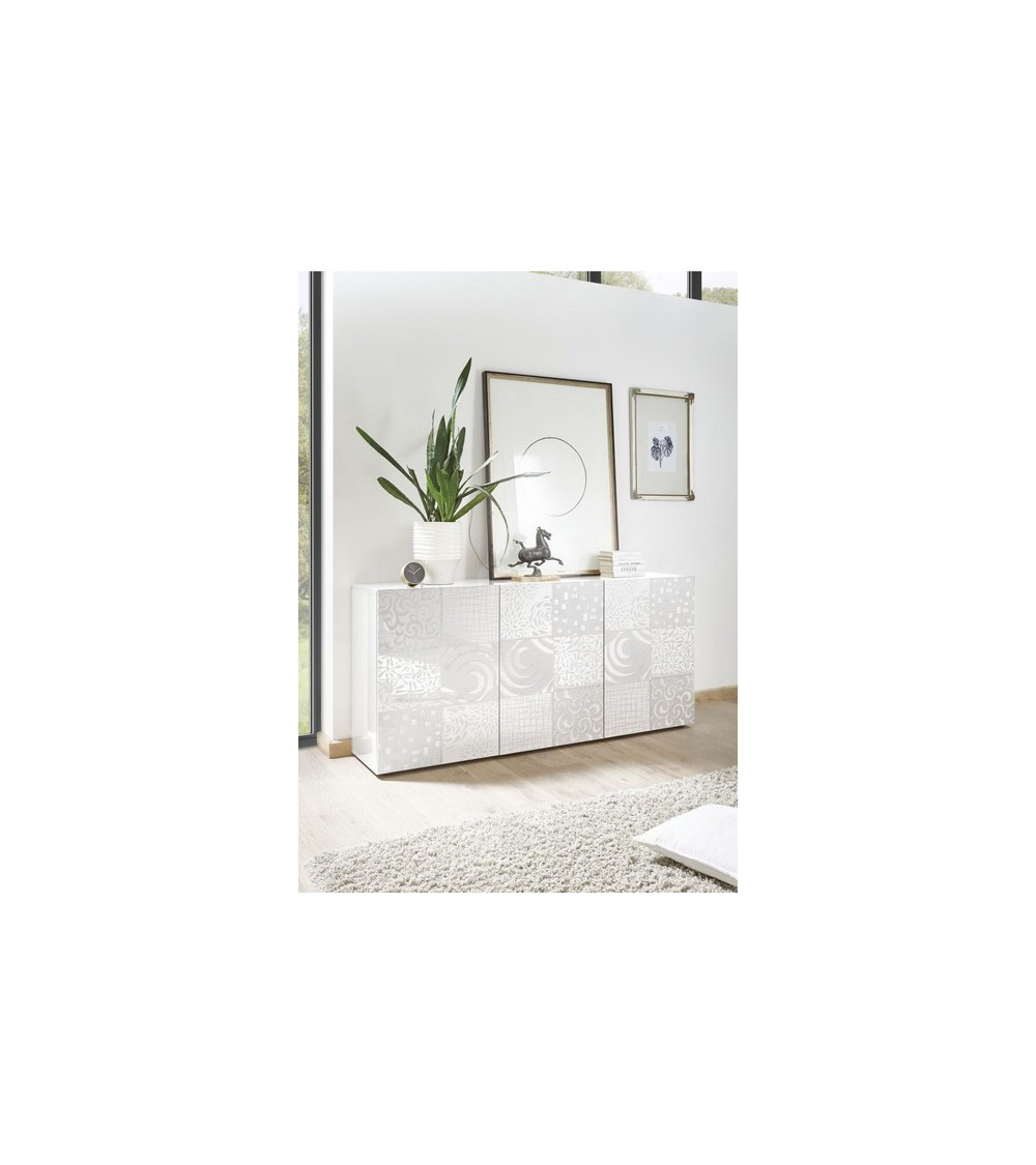 Buffet 3 portes MIREL Blanc