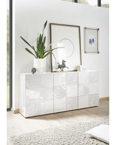 Buffet 3 portes MIREL Blanc