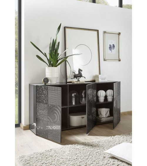 Buffet 3 portes MIREL noir