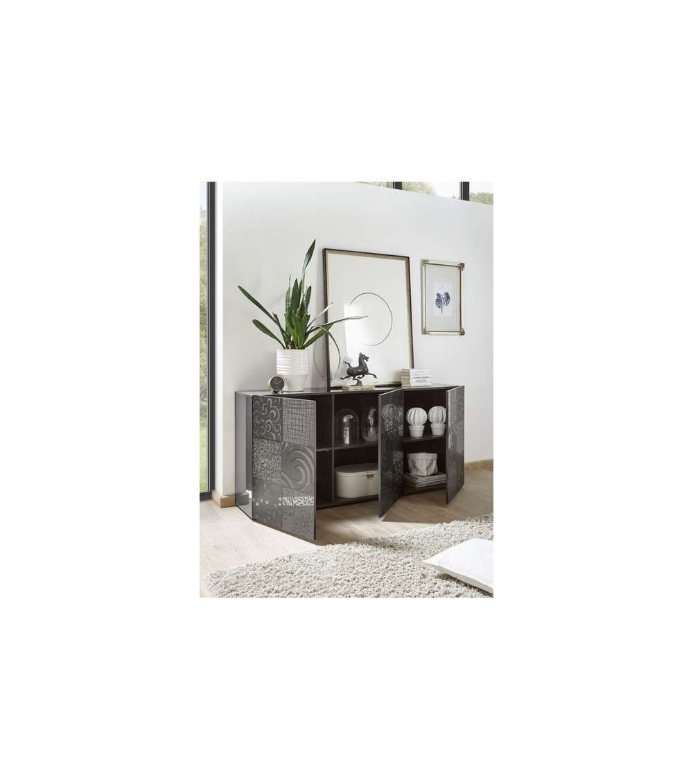 Buffet 3 portes MIREL noir Buffet 3 portes MIREL noir