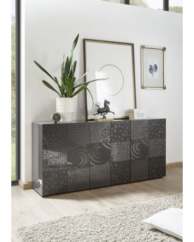 Buffet 3 portes MIREL noir