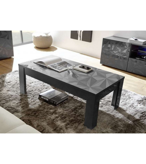 Table basse LUTHER 122x45x65 cm anthracite