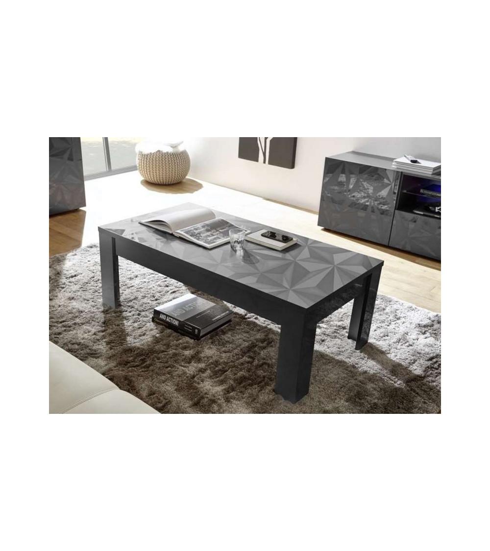 Table basse LUTHER 122x45x65 cm anthracite