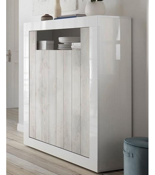 Buffet haut SAMANTHA 2 portes 110x144 cm 