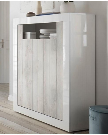 Buffet haut SAMANTHA 2 portes 110x144 cm 