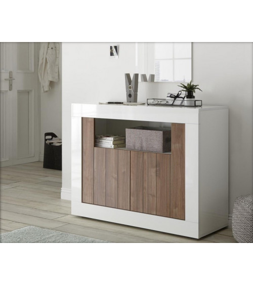 Buffet 2 portes SAMANTHA 110x86 cm noyer