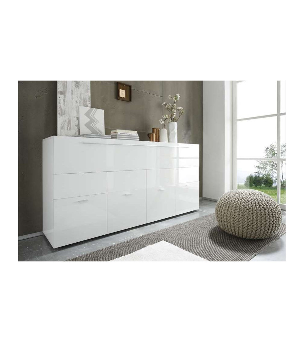 Buffet BIZIANNO blanc 161 cm