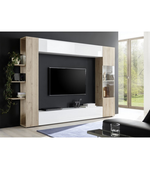 Ensemble meuble TV SOPRANO chêne 295 cm