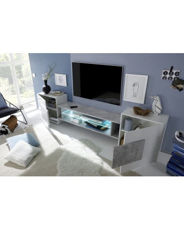 Meuble TV MODENA 258 cm noir